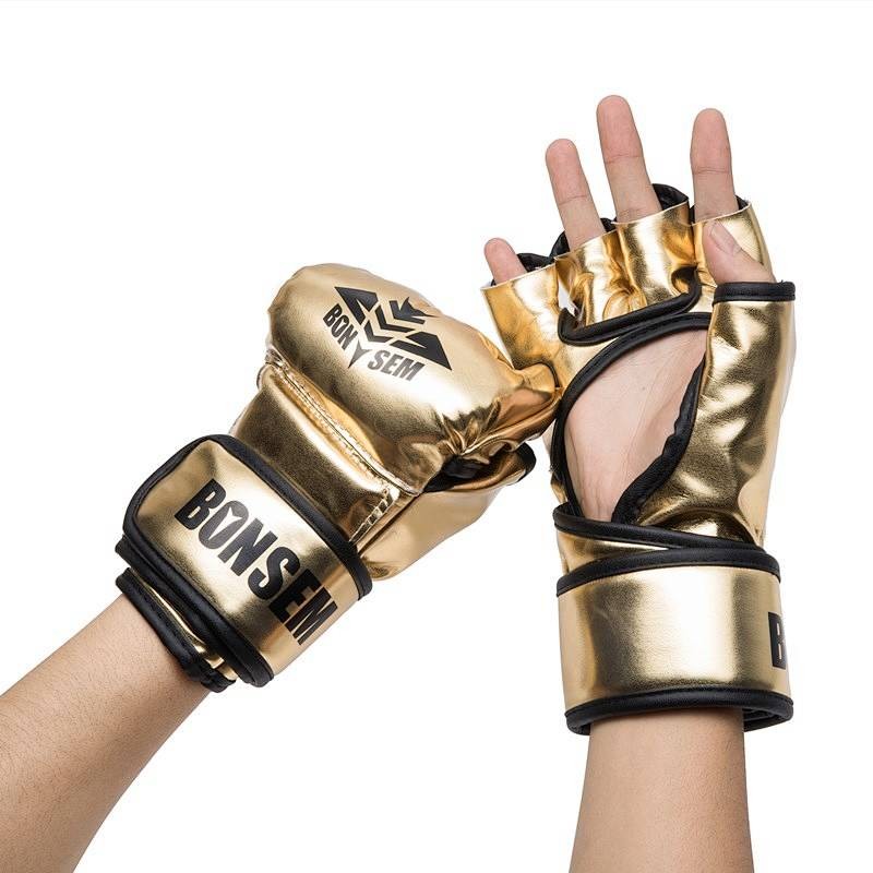 Half Finger Boxing Glove Fighting UFC Boxing Gloves Adult Fighting Training MMA Boxing Punching Bag 