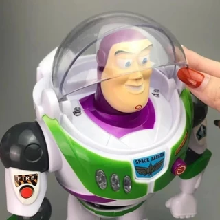 ของเล่นโมเดล SMAR Buzz Lightyear, Toy Story Light and Sound Buzz Lightyear Action Figure ของเล่น, การ์ตูนมีปีกหุ่นยนต์มือถือของขวัญวันเกิด