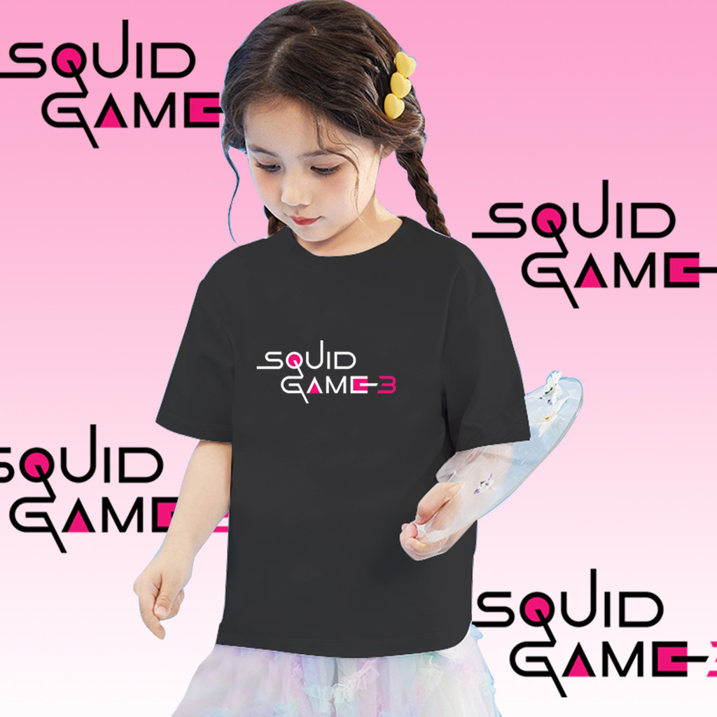 เสื้อยืดเด็กจากซีรี่ย์เกาหลียอดนิยม Squid Game 3 Kid's T-shirt