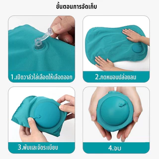 หมอนเป่าลม ขนาดใหญ่ 47x30x12cm น้ำหนักเบา เหมาะสำหรับสำนักงาน แคมป์ปิ้ง การท่องเที่ยว G3444