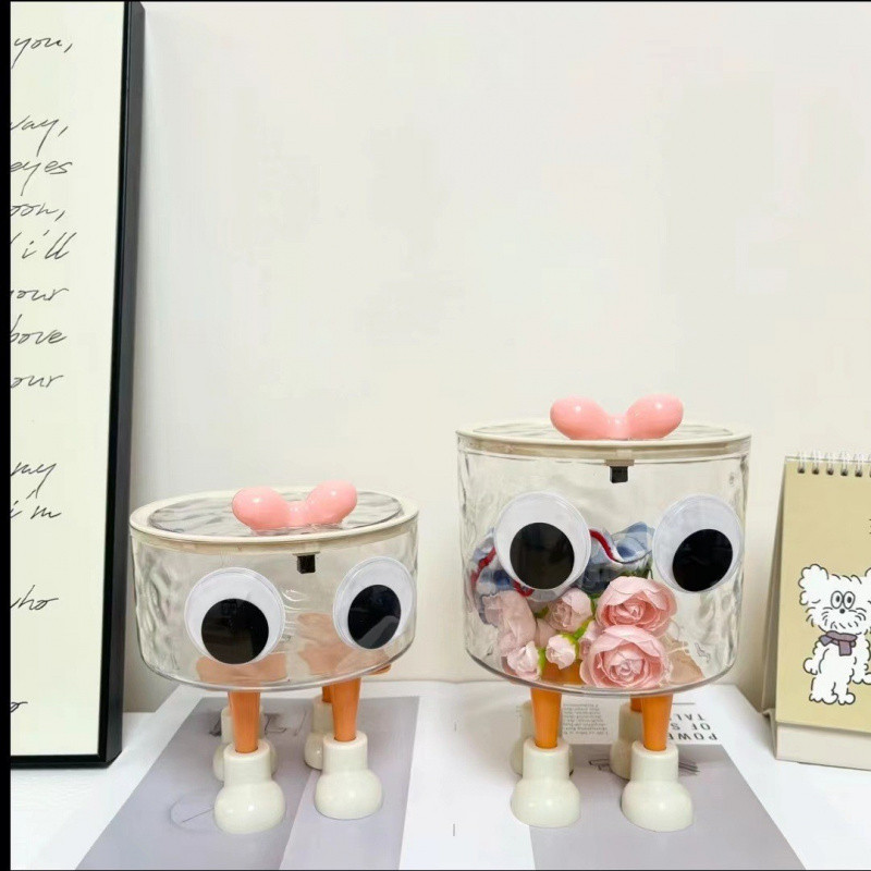 [สินค้าใหม่และใหม่] เดสก์ท็อปกล่องเก็บของโปร่งใสที่เก็บของบนเดสก์ท็อปกล่องเก็บของพลาสติกพร้อมฝาปิดในห้องนั่งเล่นที่เก็บของในห้องน้ำที่เก็บเครื่องสำอางที่เก็บของแหวนผม