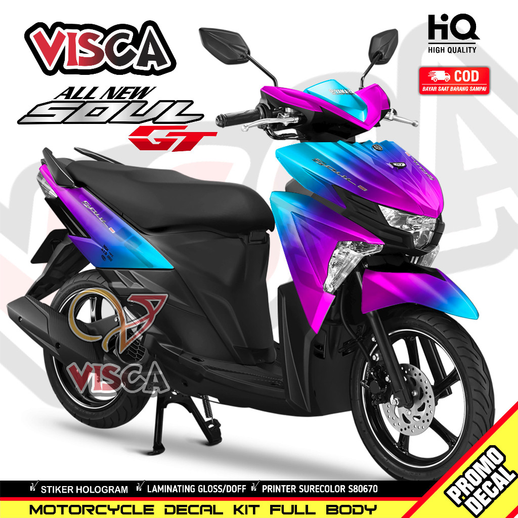 Decal Soul GT 125 สติ๊กเกอร์เต็มตัว Mio Soul GT 125 Full Body Striping Mio Soul GT 125 Full Body CHA