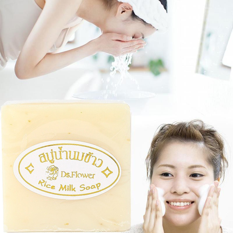 สบู่น้ำนมข้าว สบู่น้ำนมข้าวผสมไข่มุก แท้ 100 % ล้างหน้า/ถูกตัว ใช้ดีสุดๆ พร้อมส่ง - รูปที่ 2