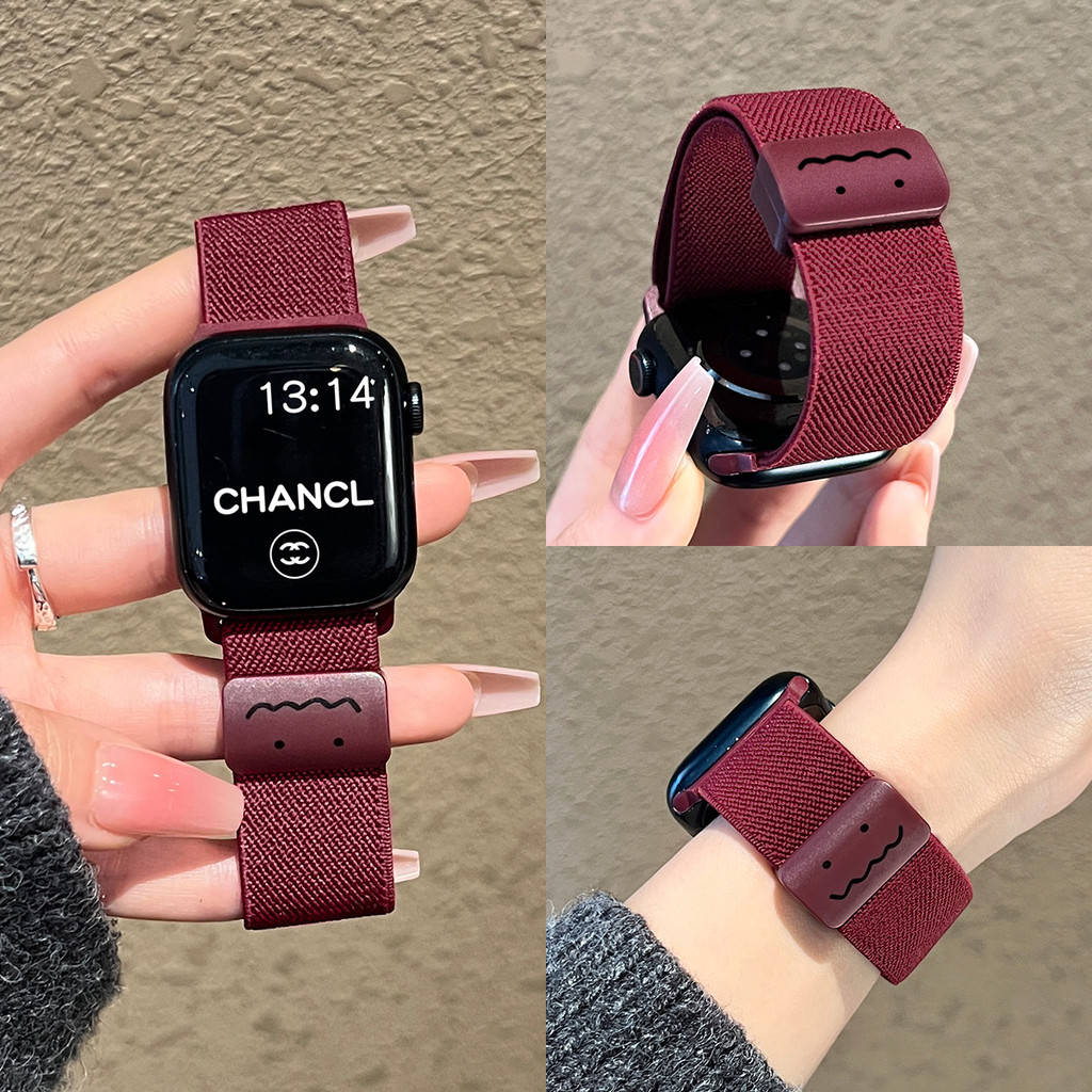 ห่วงแม่เหล็กน่ารักสําหรับนาฬิกา Huawei Fit 3 Fit 2 สายนาฬิกาอัจฉริยะ Scrunchie สร้อยข้อมือไนลอนสําหรับ Huawei Watch Fit รุ่นพิเศษอุปกรณ์เสริมทดแทน