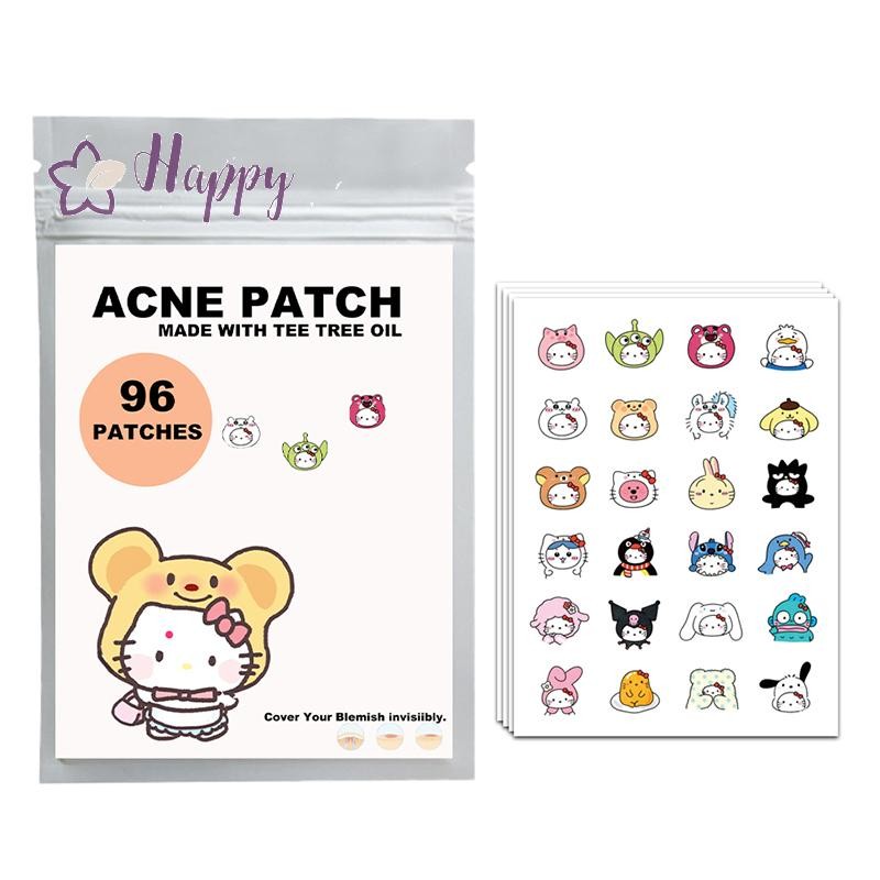 <Happybay> 96 ชิ้น Hello Kitty Cat Repair Acne Patch Facial Skin Care Fade Blemishes Pimple Marks ปิดสิวลดราคา