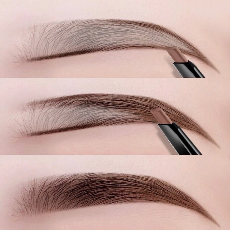 MYONLY ดินสอเขียนคิ้ว 2 in 1 แบบหมุนอัตโนมัติ พร้อมแปรง สีชัด ติดทนนาน กันน้ำกันเหงื่อ thumbnail 7