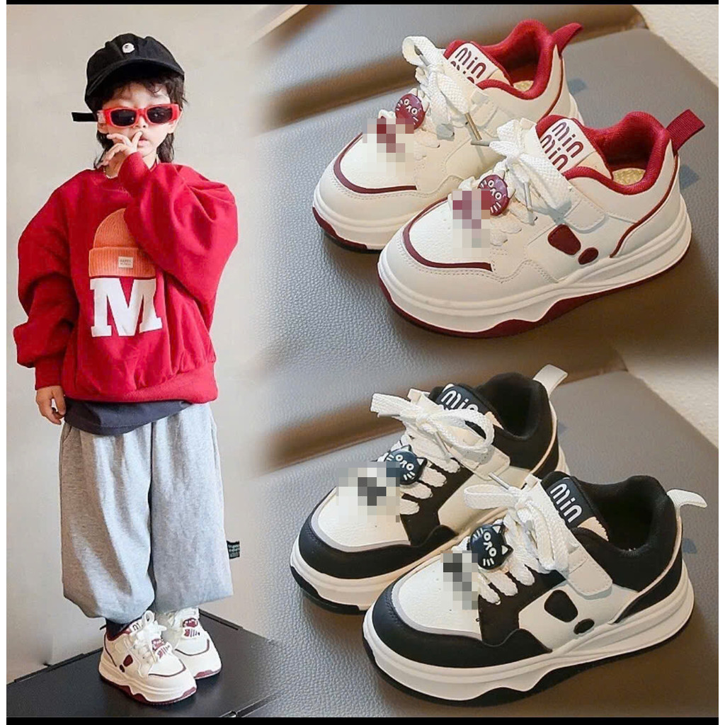 รองเท้าผ้าใบเด็กชายและเด็กหญิงกว่างโจว Ultralight MIN สไตล์ขนาด 26-37