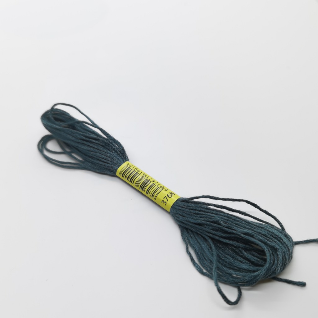 6 Skeins DMC 3768 3770 3771 3772 3774 ด้าย Cross Stitch พรีเมี่ยมสายรุ้งสีเย็บปักถักร้อยไหมขัดฟัน Threads