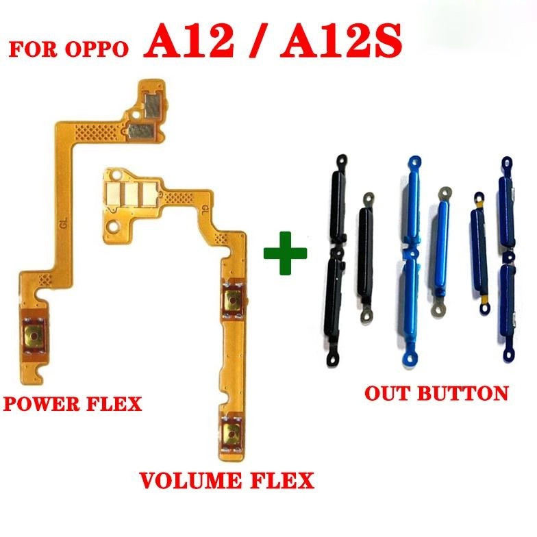 Flex ปุ่มปรับระดับเสียงไฟสําหรับสายดิ้นปุ่มปรับระดับเสียง oppo A12 / A12S ON OFF – โปรปัง