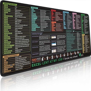 Excel Shortcuts Cheat Sheet Office Mouse Pad Keyboard Mats