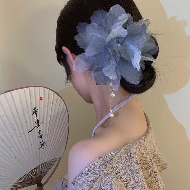 กิ๊บติดผม Hanfu ลายดอกไม้สไตล์จีน