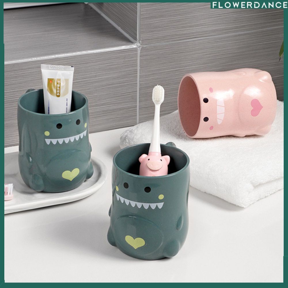 แก้วบ้วนปากไดโนเสาร์น่ารัก แก้วแปรงสีฟัน แก้วน้ำในห้องน้ำ แก้วใส่น้ำนมสำหรับใช้ในครัวเรือน แก้วน้ำอา