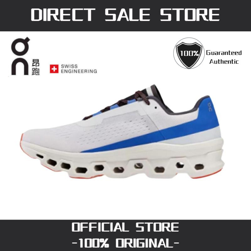 ON Running Cloud Monster Blue White ORANGE unisex Sports Shoes