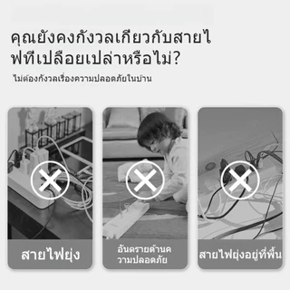 กล่องจัดระเบียบสายไฟ ปลั๊ก ขนาดใหญ่ จุได้เยอะ พร้อมฝาปิด สายไฟไม่พันกัน 2 แบบ 2 ไซส์ ใช้งานสะดวก สะอาด และปลอดภัย