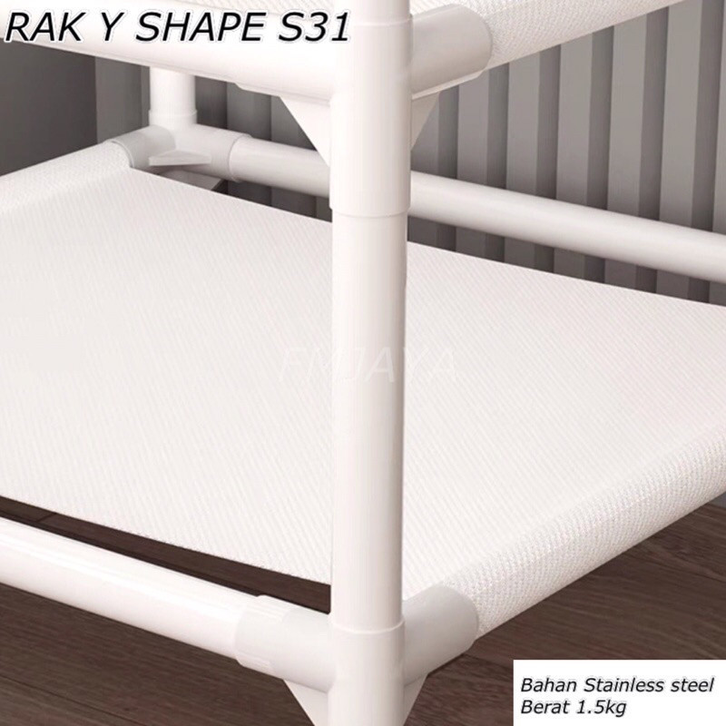 ROOM CORNER SHELF / Y SHAPE SHELF S31 / ที่แขวนอเนกประสงค์ || ผ้าแบบพกพา RACK / 2 ช่อง / 3 ช่อง