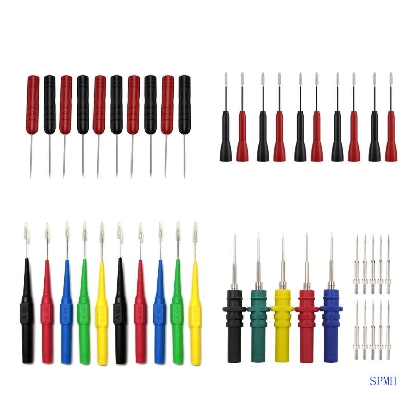 Super Diagnostic Tools Multimeter Test Lead Extention Back Piercing Needle Tip Probes