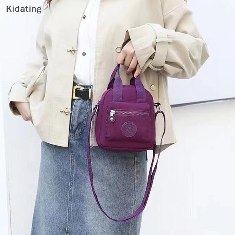 Kidating ใหม่กระเป๋าสะพายผ้าไนลอนกระเป๋าใบเล็กCrossbodyกระเป๋าสบายๆมือถือกระเป๋าสตรีใหม่