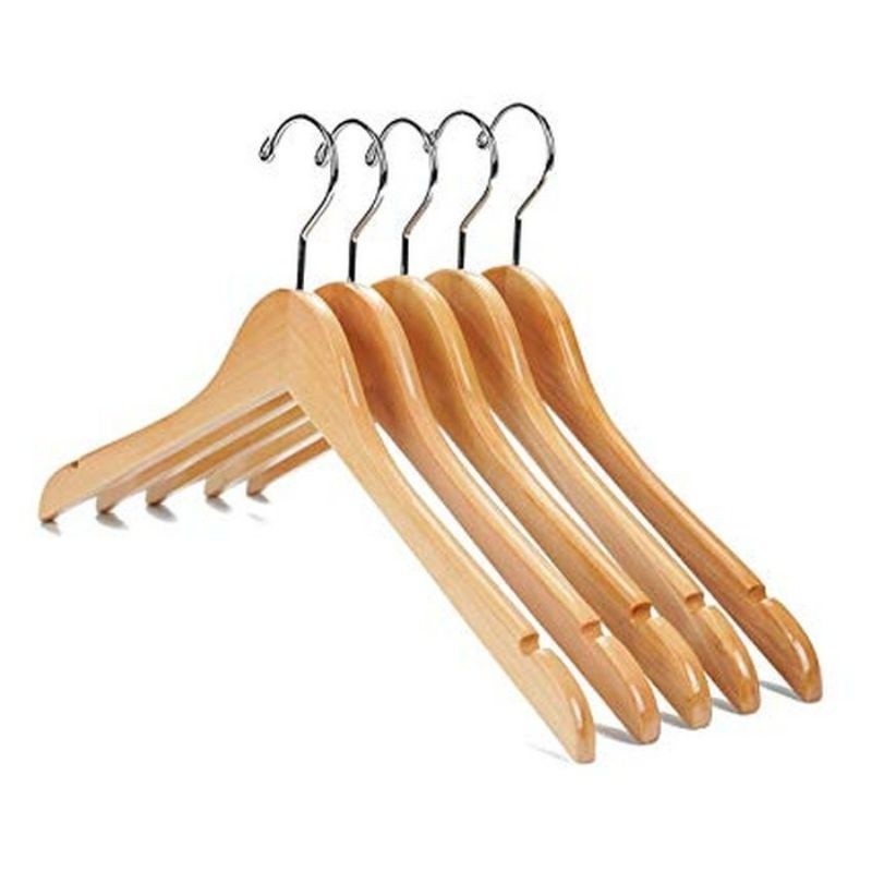 [oddsolshop] pekanbaru/Natural Aesthetic Wood Hanger for Adult Clothes