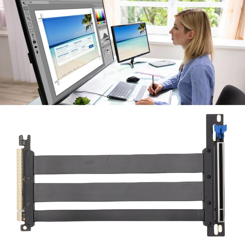Seashorehouse2.ph EBTTOOLS PCIE 5.0 16X Riser สาย Gen 5 GPU กราฟิกการ์ดขยายใช้งานร่วมกับ 4.0 WRX80/9