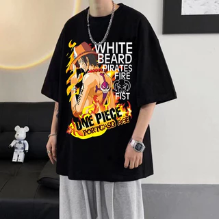 เสื้อยืดผู้ชายเท่ๆ สกรีนลายการ์ตูนอนิเมะสุดฮิต คอกลม แขนสั้น oversize สตรีทแฟชั่นผู้ชายสุดฮิต เสื้ออนิเมะ เสื้อยืดคนอ้วน