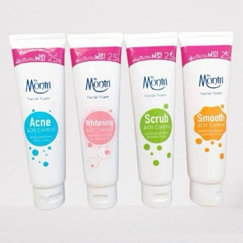 [หลอดใหญ่] โฟมล้างหน้า Dr. Montri Facial Foam ดร.มนตรี เฟเชียล โฟม [125 g.] วิปโฟม ล้างหน้า