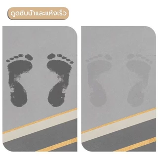 พรมห้องน้ำ มียางกันลื่น ดูดซับน้ําได้ดี กันลื่น สําหรับห้องน้ํา รุ่น 40×60CM พรม พรมเช็ดเท้า