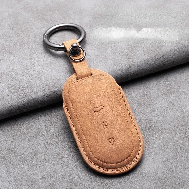 3 ปุ่มรถ Remote Key สําหรับ AITO M5 M7 2022 M9 2024 Auto Key Fob Shell Protector พวงกุญแจ