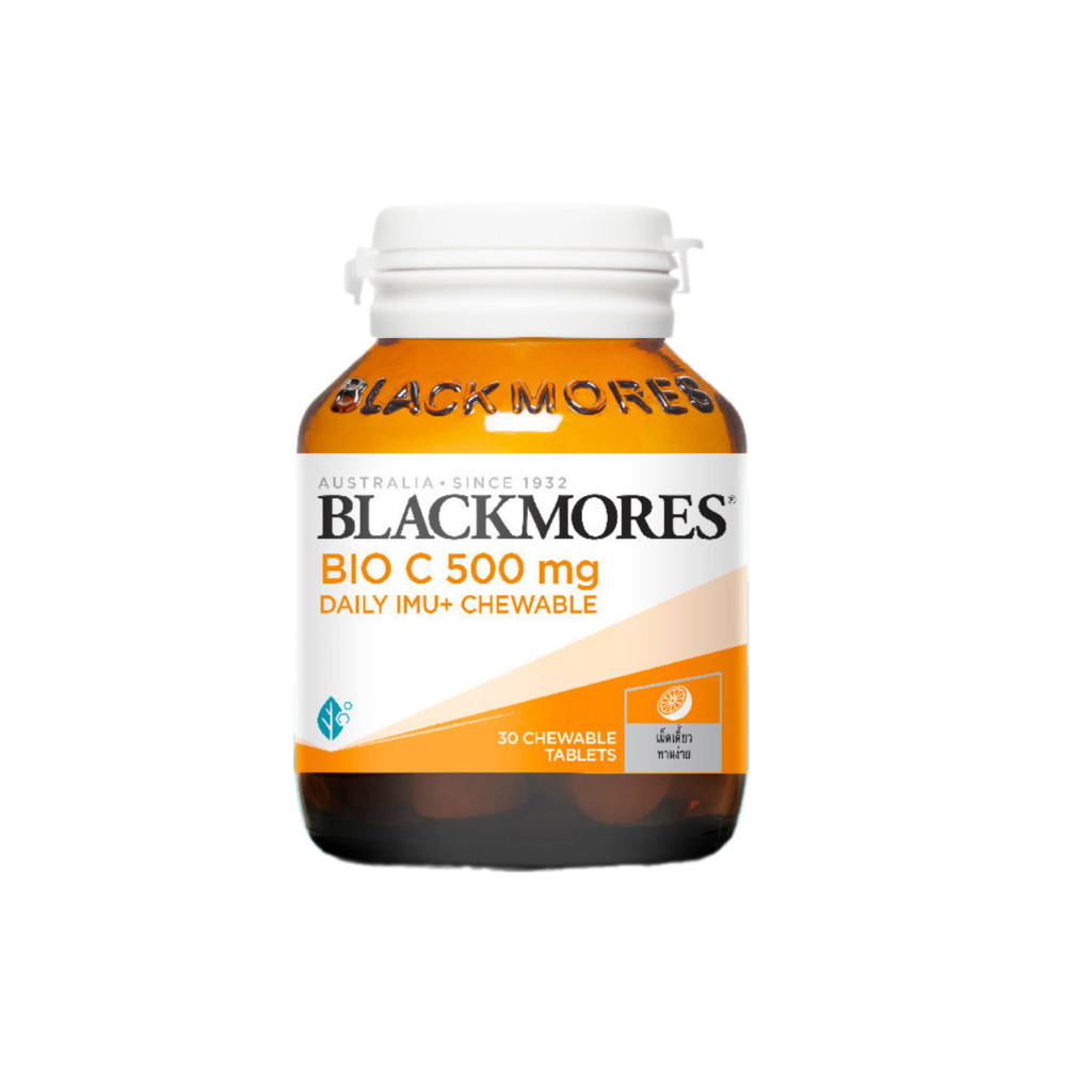 [ใหม่!!!!] Blackmores Bio C 500 Daily IMU+ Chewable แบลคมอร์ส ไบโอ ซี 500 มก. เดลี ไอมู+ เม็ดเคี้ยว (30 tabs)
