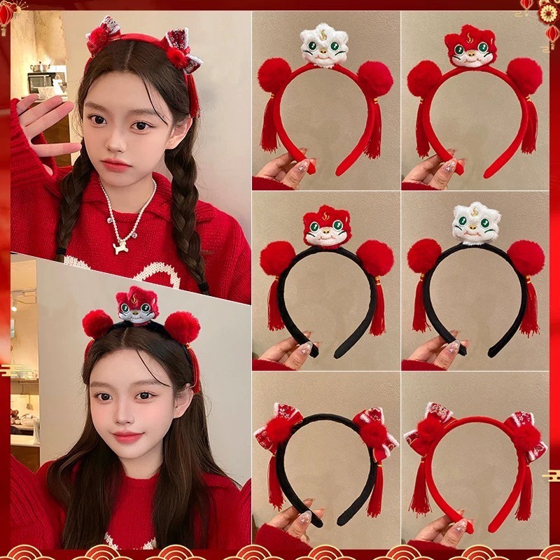 DEO-ที่คาดผมตรุษจีน ห้อยน่ารักเก๋ๆสีสีนสดใส