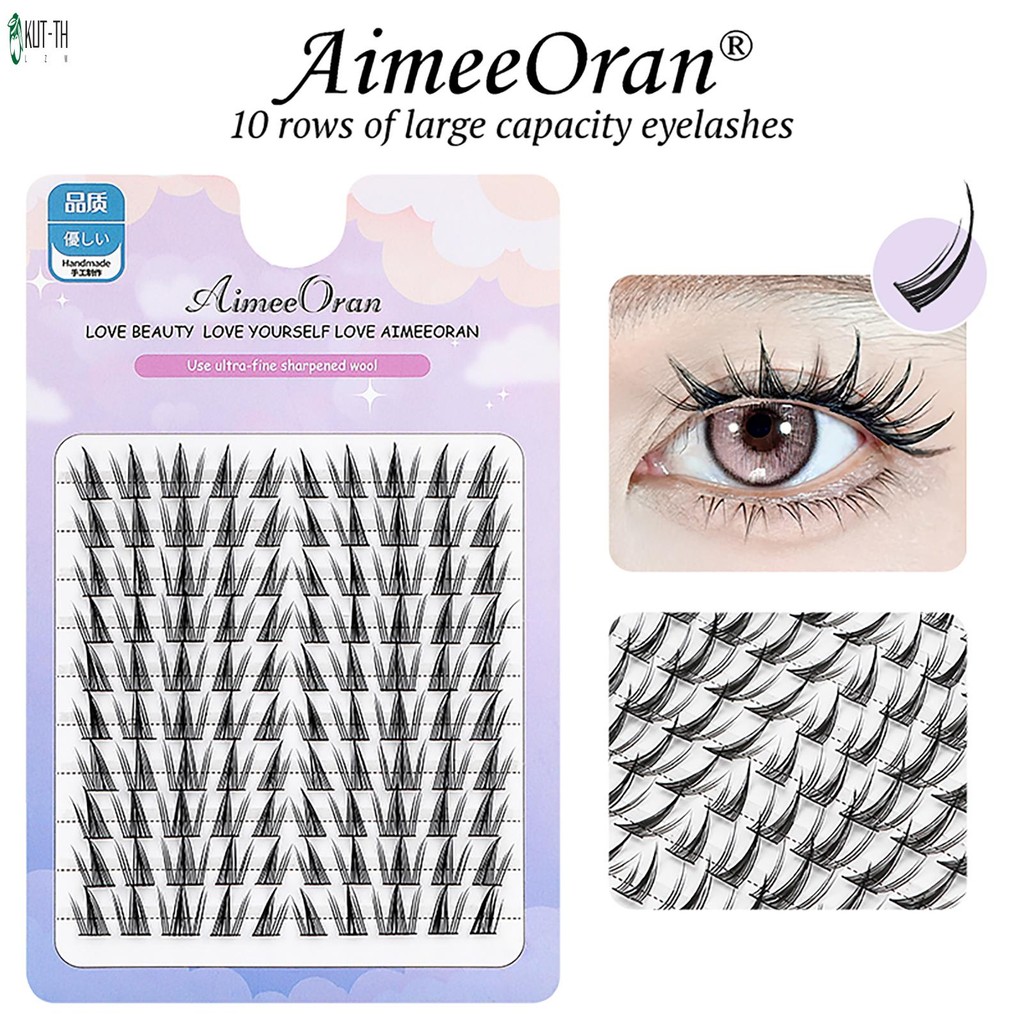 Ultra-light Reusable Strip Lashes แต่ละขนตาคลัสเตอร์