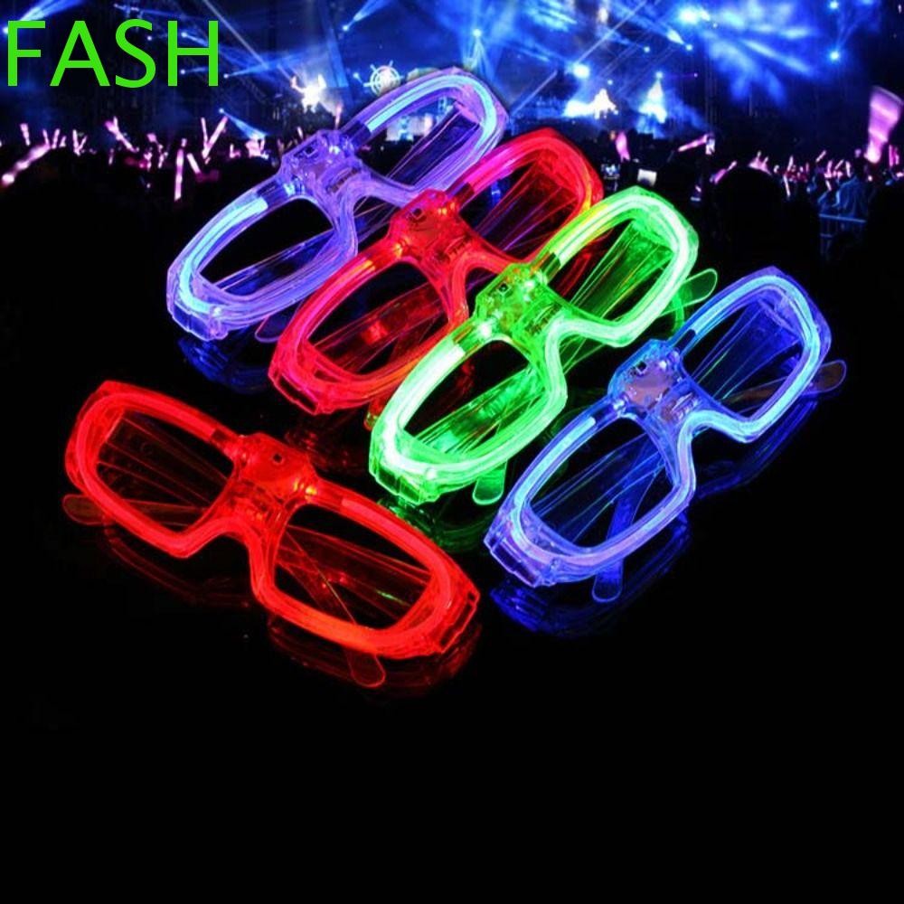 Fash แว่นตาส่องสว่างเด็ก Party Favors แว่นตากันแดดเรืองแสง Dark Party Supplies แว่นตา LED ชัตเตอร์ Shades แว่นตา