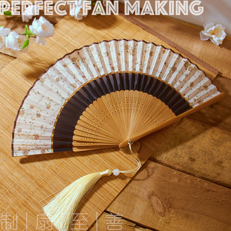 Dmo Dmo Dmo-DMO-Classical พัดลมพับ Hanfu พัดลมเต้นรําพัดลม High-End สไตล์ญี่ปุ่นพัดลมพับขนาดเล็กผู้ห