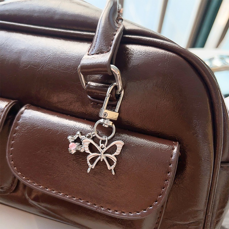 จี้โลหะเงินหวานเย็น - พวงกุญแจดาวผีเสื้อ Y2k - กระเป๋าเป้สะพายหลังแขวนเครื่องประดับ Charms - สําหรับกระเป๋า, พวงกุญแจ - อุปกรณ์ตกแต่งพวงกุญแจรถ