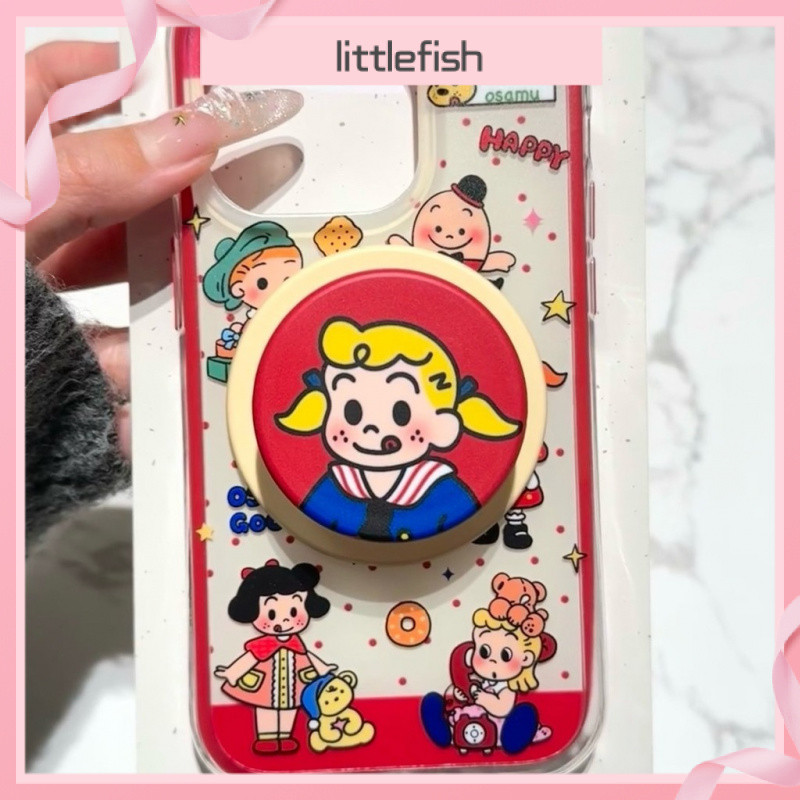 [Littlefish] Cartoon Anpanman Candy Bracket Apple 15/14เคสโทรศัพท์ iphone14promax เคสโทรศัพท์ iPhone