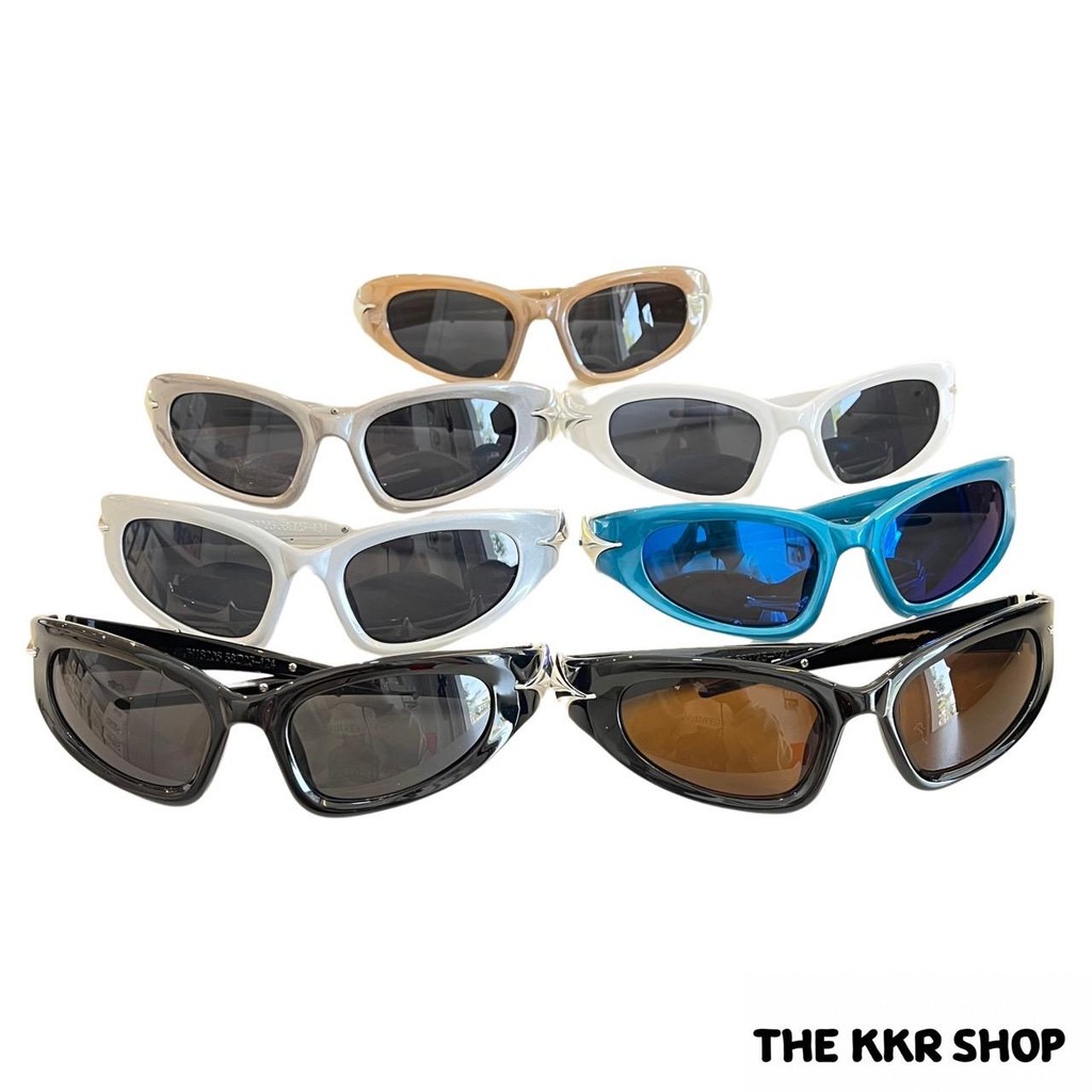 Sunglasses แว่นกันแดดกันลม KD18205 ใส่ได้ทุกโอกาส มีดีเทลเก๋ๆ เท่สุดๆ