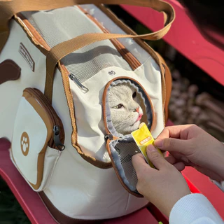 PawPals 2IN1 กระเป๋าใส่สัตว์เลี้ยง กระเป๋าแมว Travel Essentials พื้นที่กว้างขวาง+กระเป๋าสัตว์เลี้ยงนิ่ม แบบพกพาสะดวก