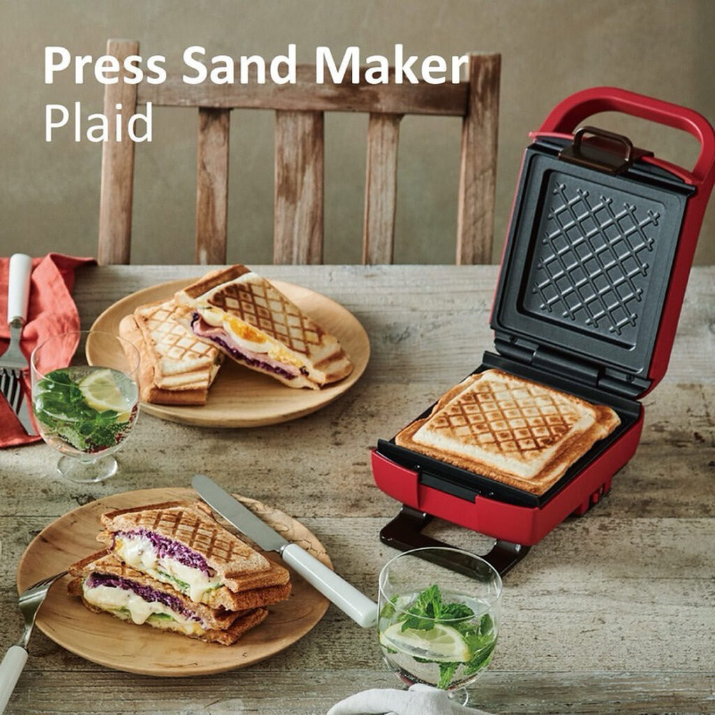 recolte RPS-2 Press Sand Maker Plaid เครื่องทำแซนด์วิชลายตาราง