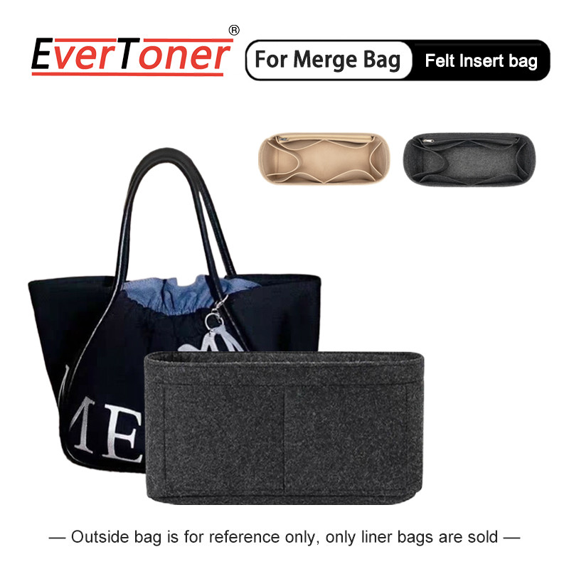 Evertoner Felt Organizer เหมาะสําหรับ Merge A DAY Bag liner เนื้อเยื่อและการจัดเก็บกระเป๋าด้านใน