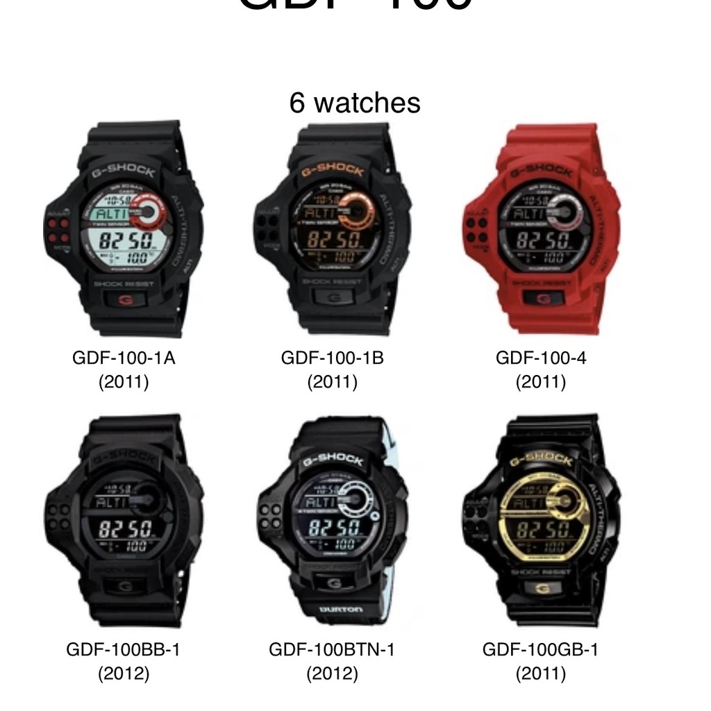 กรอบสาย Gshock รุ่น GDF100/GDF-100  ของแท้100%