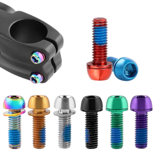 Muqzi 6 ชิ้น M6x17 มิลลิเมตรดิสก์เบรก Caliper Bolts จักรยาน Stem Bolt MTB Crank Arm สกรูเครื่องซักผ้าชิ้นส่วนจักรยาน