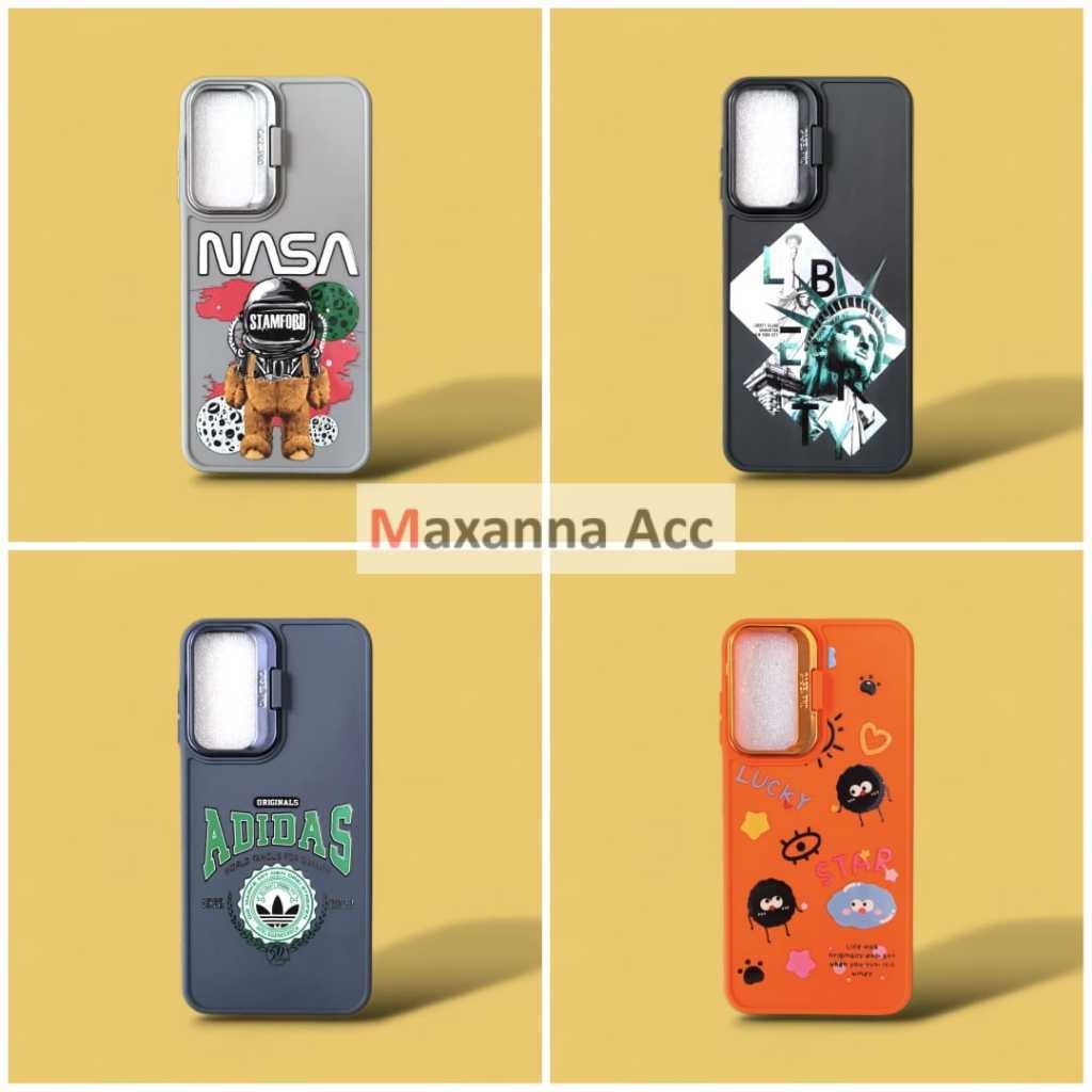 [MAXNA] [ Oppo A1K / A3S / A5S / F9 ] CASE IMD CHARACTER PATTERN CAMERA STAND NO HOLE