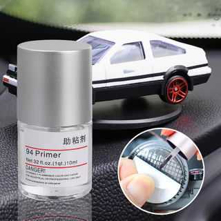 แผ่นเสริมกาวเทปสองหน้า - 10 มล. เทปไพรเมอร์ Enhancer Liquid - ตัวแทนรักษาพื้นผิวรถยนต์พร้อมหัวแปรง