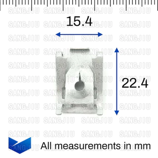 ตัวยึดคลิปโลหะ Spire 20 ชิ้น, BMW 51717065773