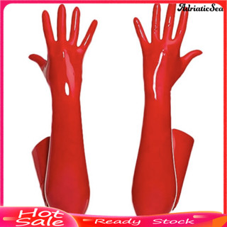 [COD]☃1คู่ความยืดหยุ่นสูงสีทึบถุงมือเต้นรําหนัง มารยาท สดใสเ…