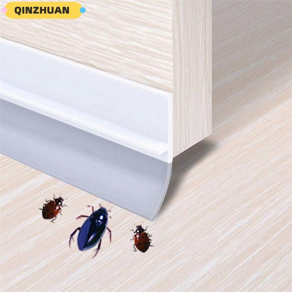 Qinzhuan แถบร่างประตู, แถบซีลประตู PVC ยืดหยุ่น, กันเสียงแบบมีกาวในตัว Anti Collision Weatherstrip ประตู