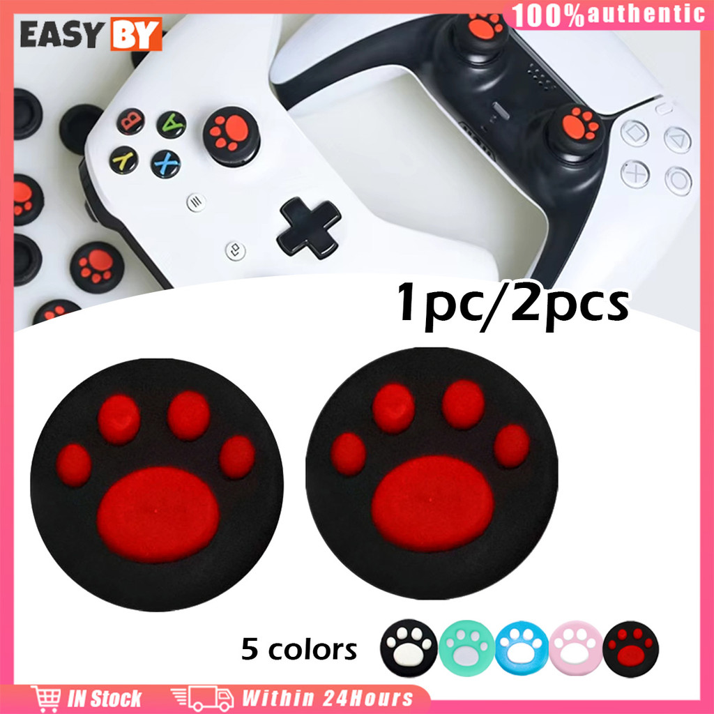 จัดส่งรวดเร็ว 2ชิ้น nintendo switch thumb grip จอยสติ๊กฝาครอบซิลิโคน 1.8ซม.thumbstick