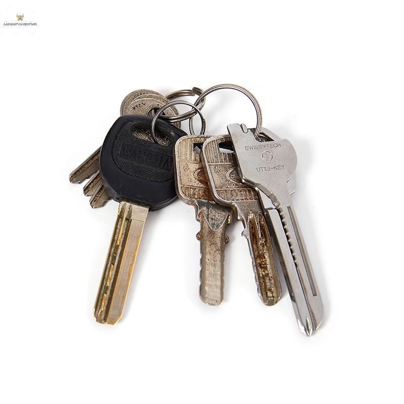 Cod 6 in 1 Multi Pocket Keytool Carabiner พวงกุญแจอเนกประสงค์ Gadget Clip Gear ใหม่