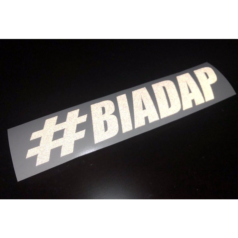 K168 สติ๊กเกอร์ตัด BIADAP สะท้อนแสง