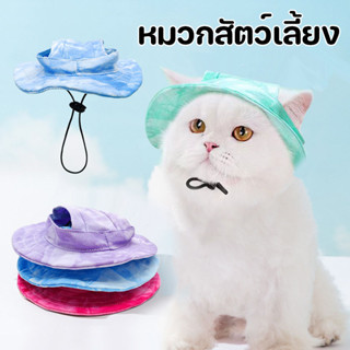 หมวกบักเกิลกันแดด  สามารถปรับได้ สําหรับสัตว์เลี้ยง สุนัข แล…
