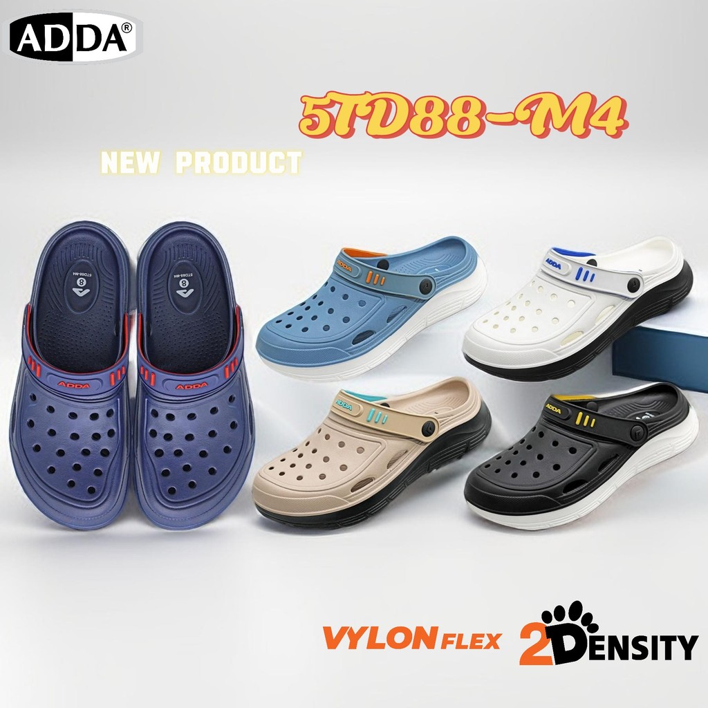 ADDA 5TD88-M4 แท้! รองเท้าหัวโต 2DENSITY ผู้ชาย รุ่นอัปเกรด สายคาด เบาสบาย กันลื่น พร้อมส่ง